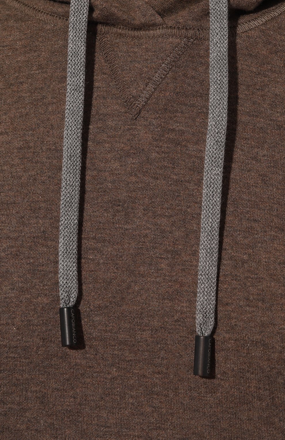 Худи из хлопка и кашемира CAPOBIANCO, арт. 17M433.LB00./58, фото 5