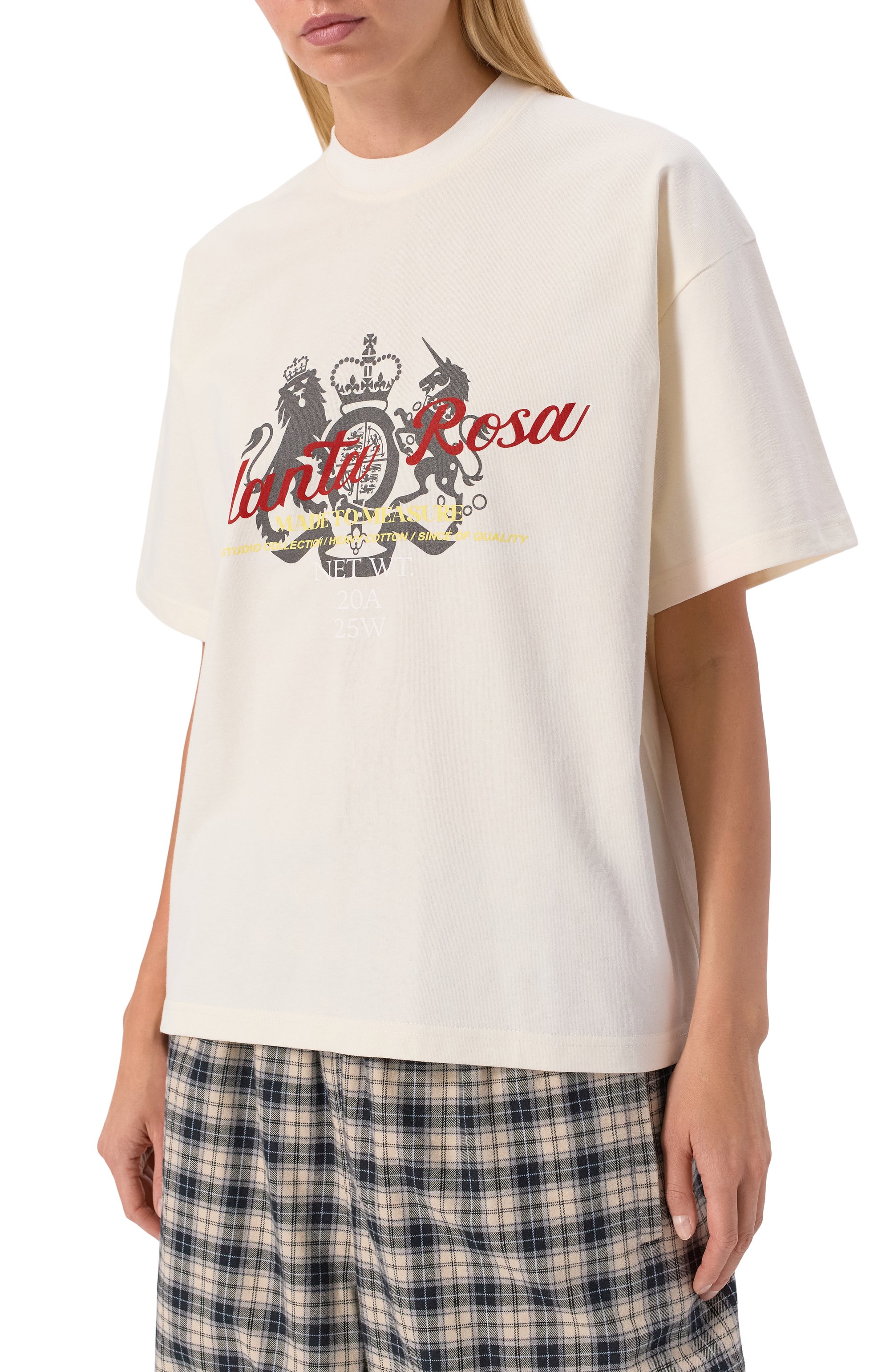 Хлопковая футболка PLANTA ROSA, арт. PR/T02/BLAZON-STRIKETHROUGH/280, фото 6