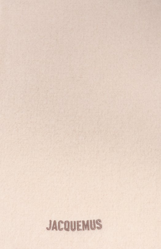 Шерстяной шарф Jacquemus 23HACU00574/A0T4032 Бежевый  23HACU00574/A0T4032 Фото 4