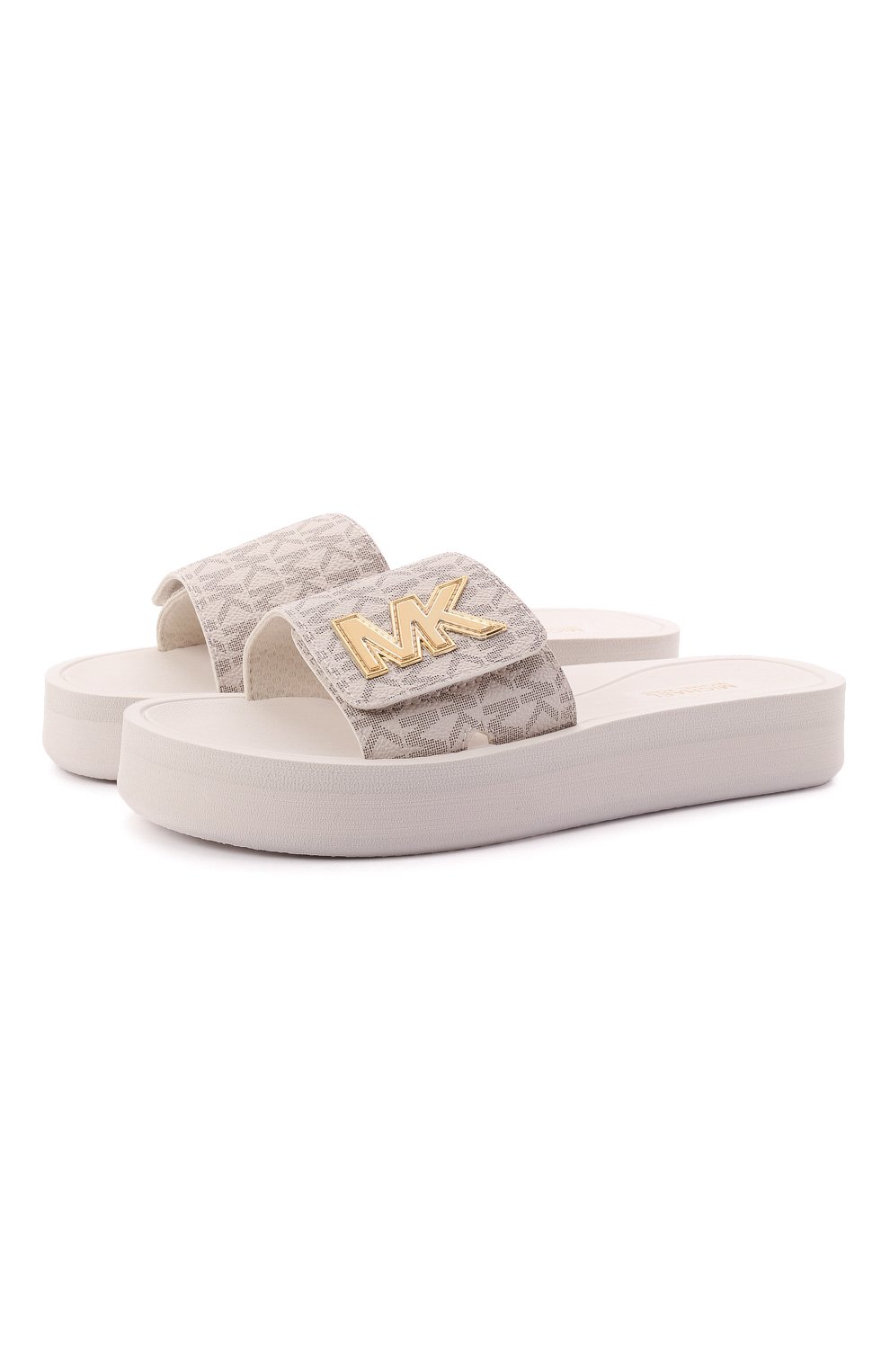 Текстильные шлепанцы mk platform MICHAEL MICHAEL KORS, арт. 40T1MKFA1B, фото 1