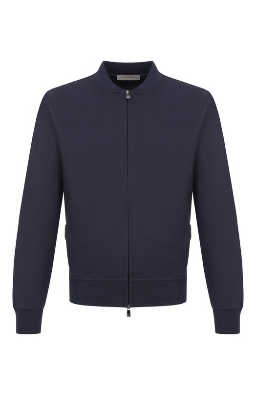 Хлопковая толстовка Corneliani 27G564/2725068 Синий 27G564/2725068