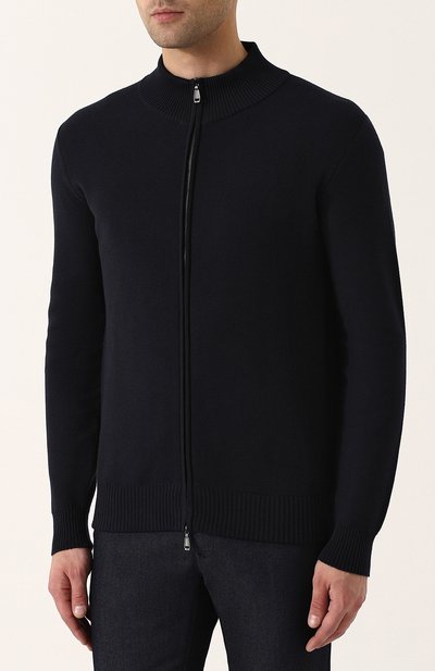 Кардиган на молнии из смеси хлопка и кашемира BRIONI, арт. UMT20L/P7K26, фото 3