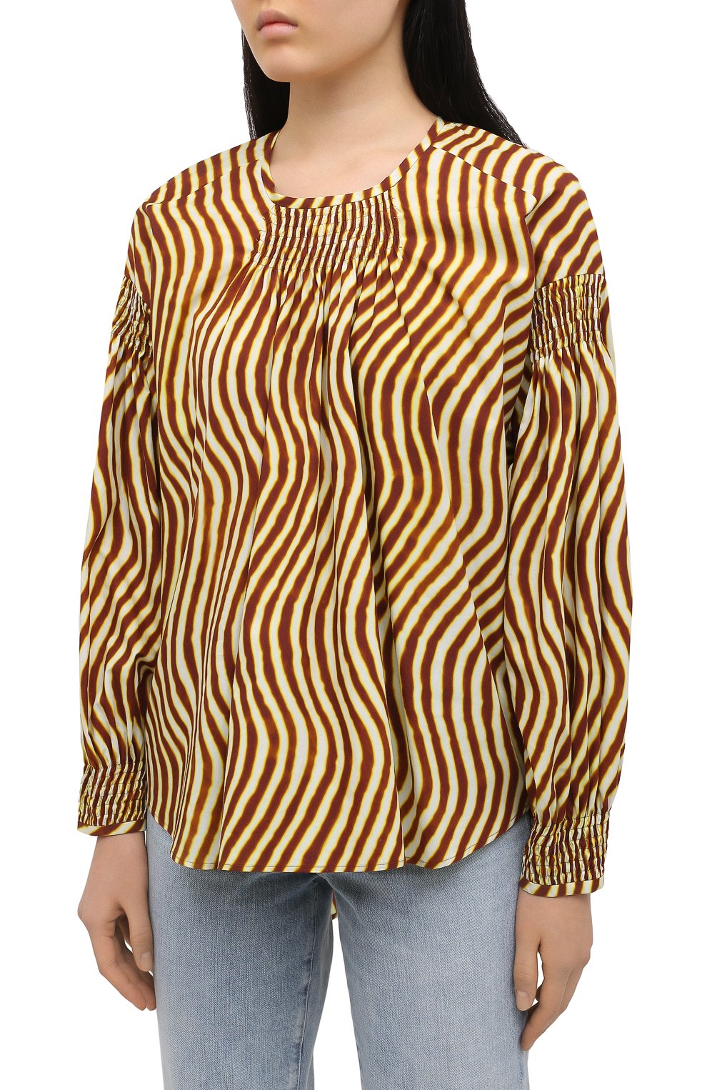 Блузка из хлопка DRIES VAN NOTEN, арт. 211-30777-2009, фото 3