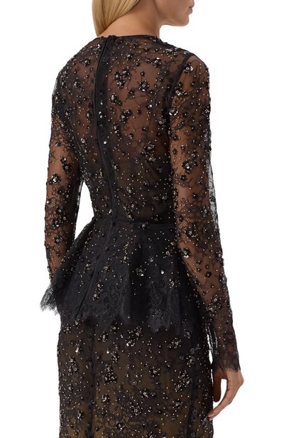 Топ с отделкой пайетками ELIE SAAB, арт. T0415NP26/LAE04, фото 4