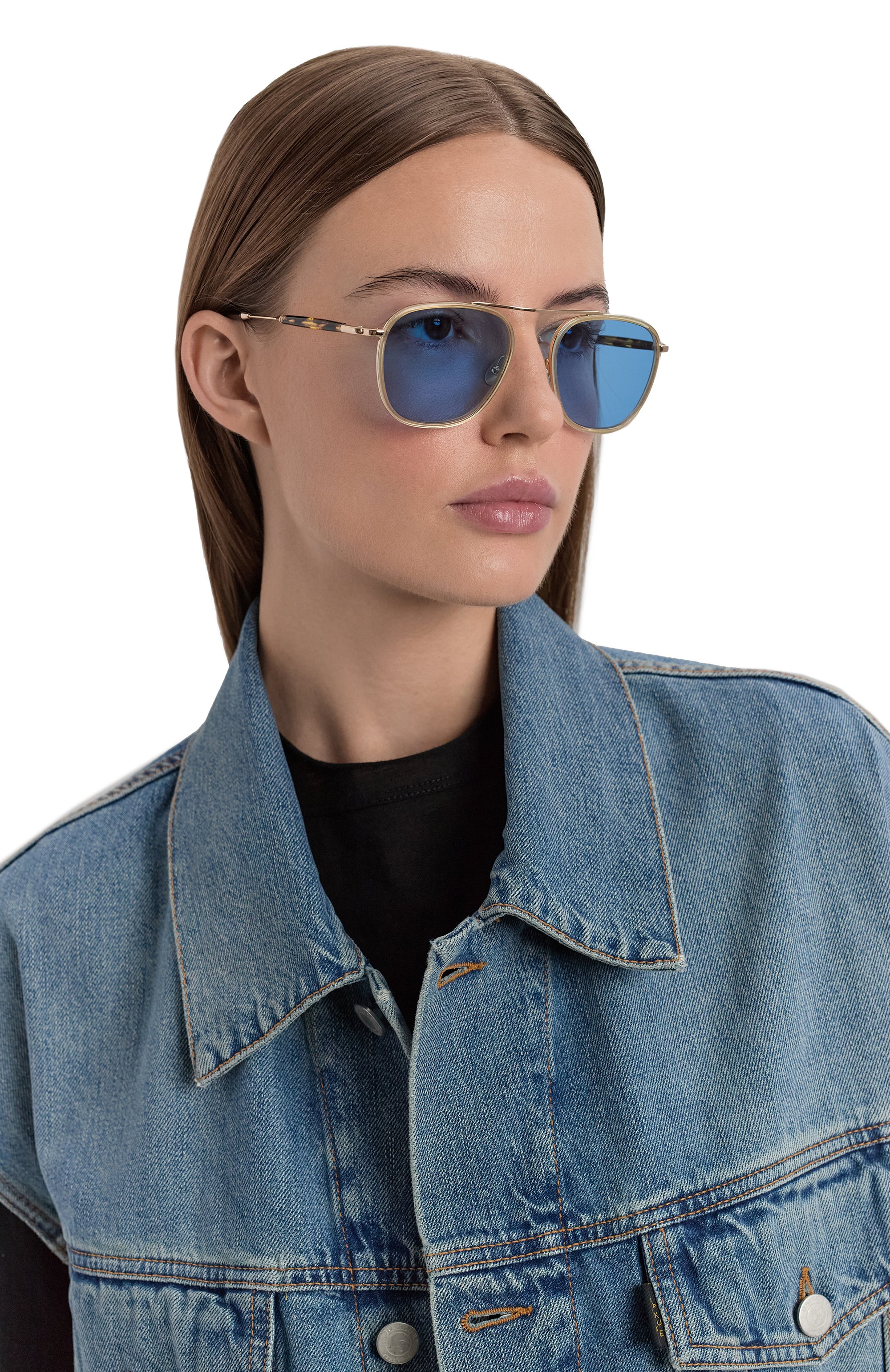 Солнцезащитные очки MOSCOT, арт. FANAGLE SUN CITR0N/T0RT0ISE/G0LD/CELEBRITY BLUE, фото 3