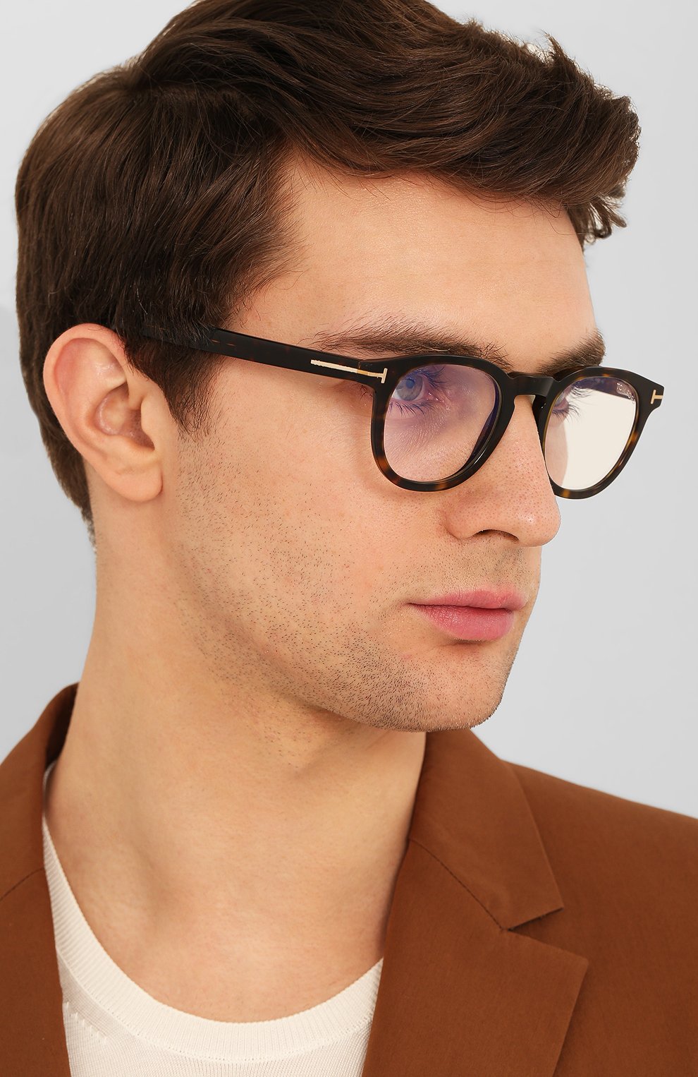 Оправа TOM FORD коричневого цвета по цене 36050 руб., арт. TF5629-B /052, фото 2 Оправа TOM FORD, арт. TF5629-B /052, фото 2