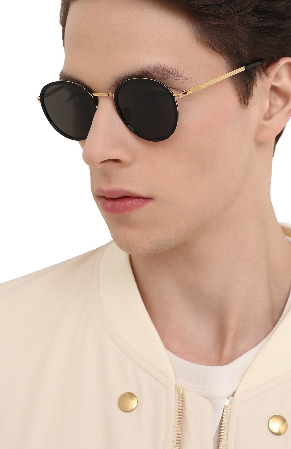 Солнцезащитные очки MYKITA, арт. TUVA/GL0SSYG0LD/BLACK/DARKGREY S0LID 945, фото 3