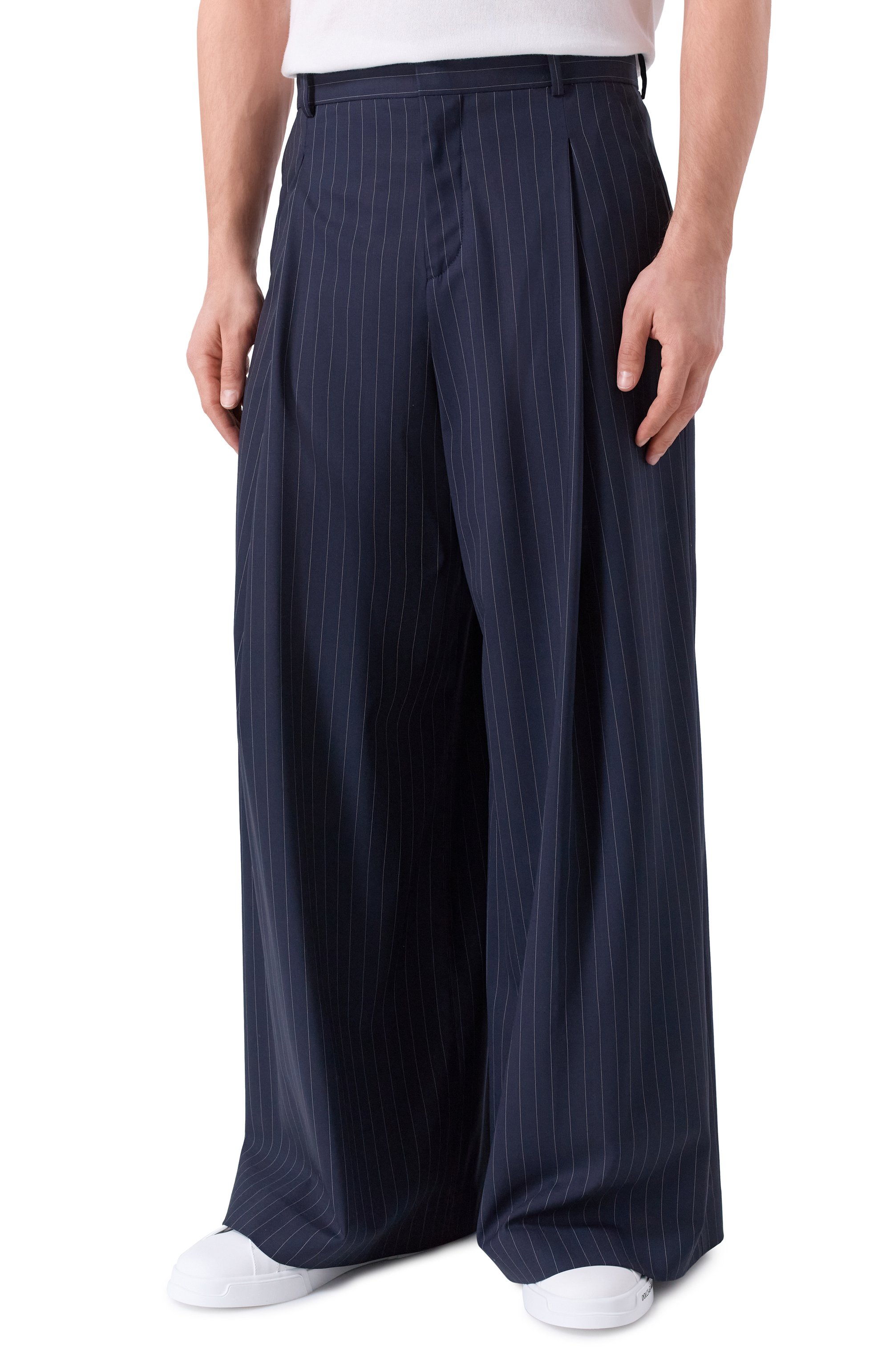 Шерстяные брюки BALMAIN, арт. FH0PQ355/WD25, фото 3