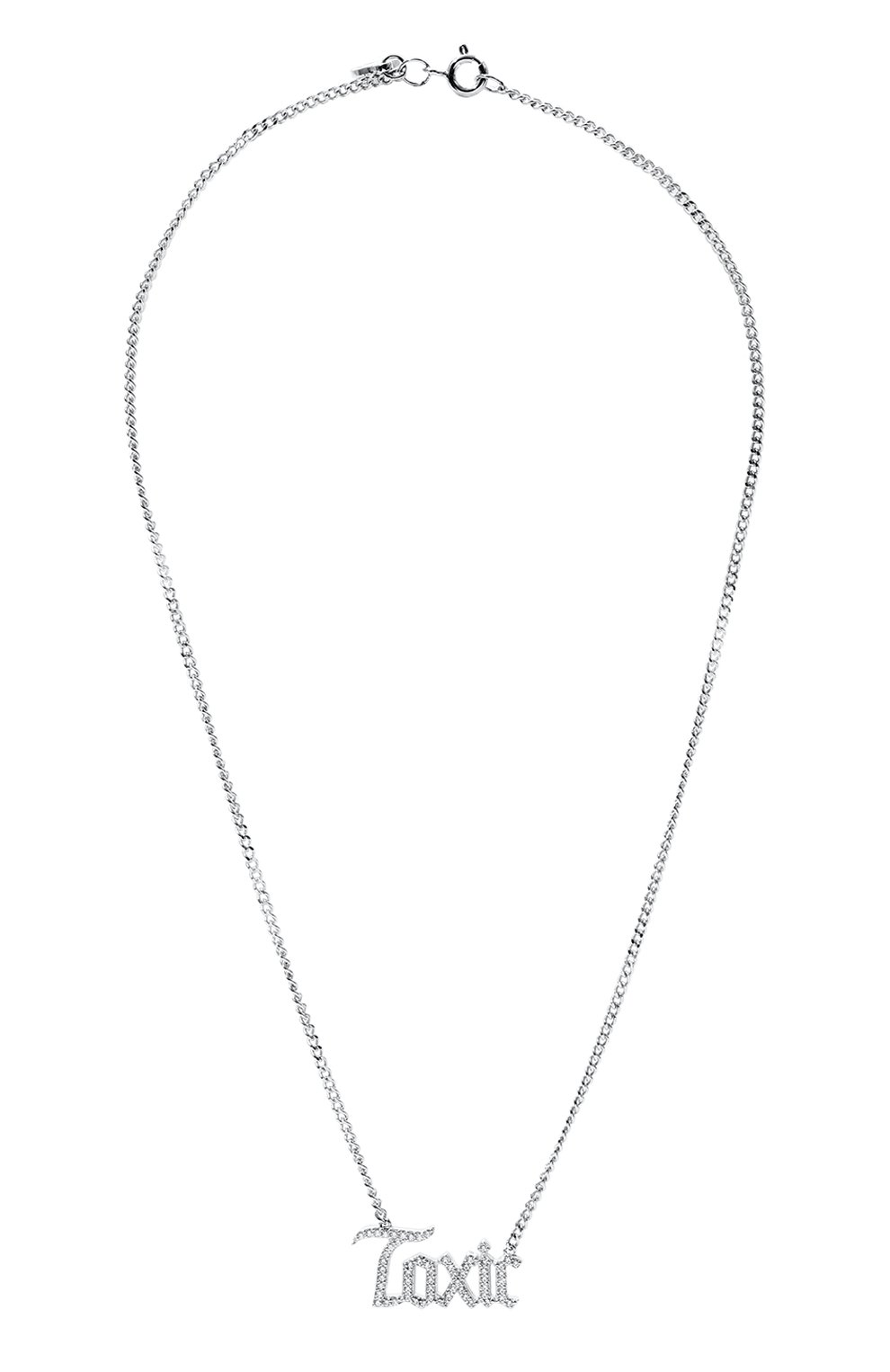 Колье toxic с надписью из фианитов LEVASHOVAELAGINA, арт. toxic/n, фото 1