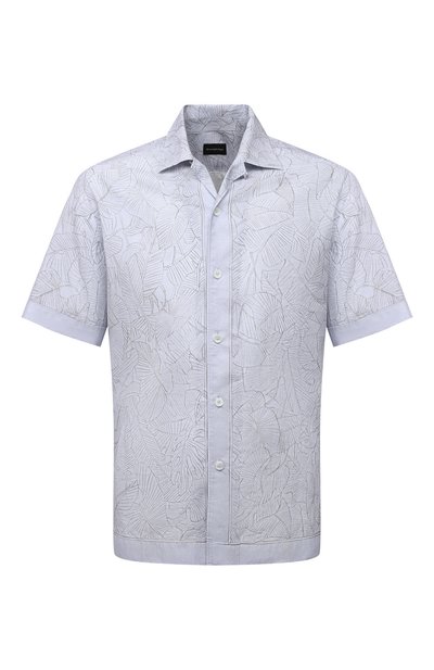 Рубашка изо льна и хлопка ZEGNA, арт. UWX39/SCP3, фото 1