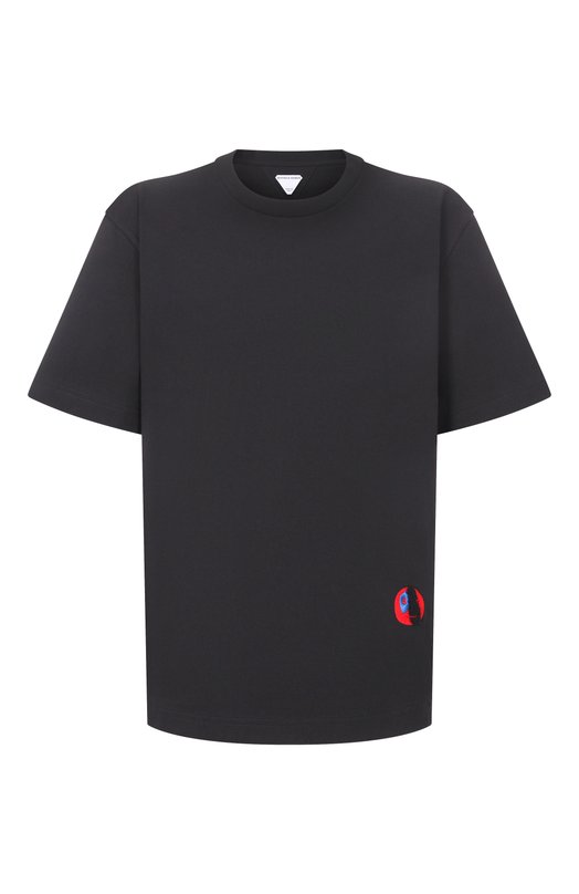 Хлопковая футболка Bottega Veneta 864789/V6F40 Чёрный 864789/V6F40