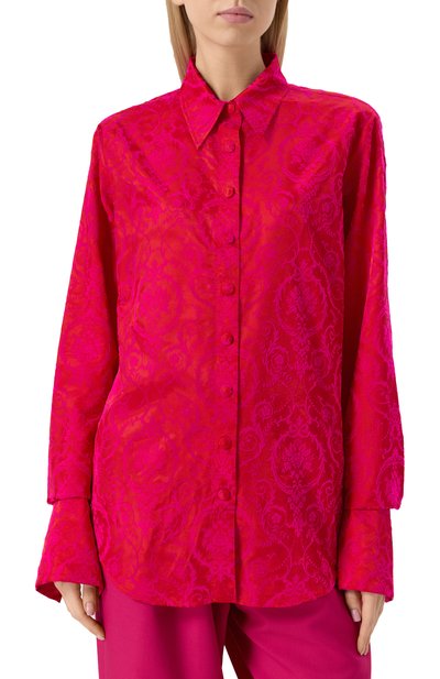 Блузка DRIES VAN NOTEN фуксия цвета по цене 99500 руб., арт. 251-010712-1529, фото 3 Блузка DRIES VAN NOTEN, арт. 251-010712-1529, фото 3