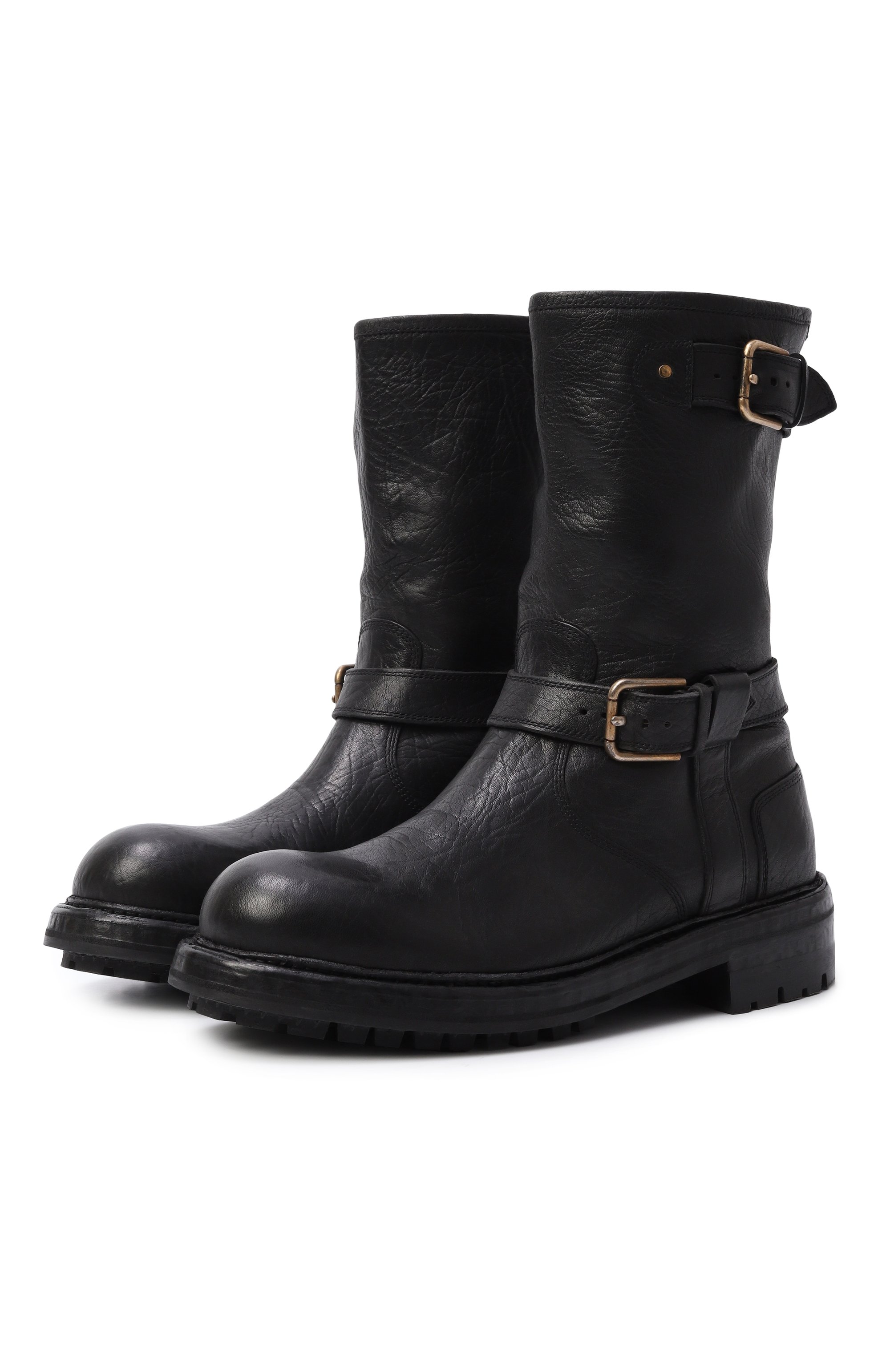 Кожаные сапоги DOLCE & GABBANA, арт. A70032/AW352, фото 1