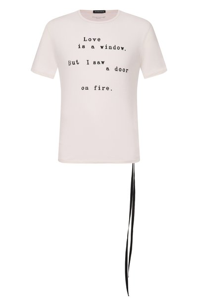 Мужская хлопковая футболка ANN DEMEULEMEESTER, арт. B0013824/FA206