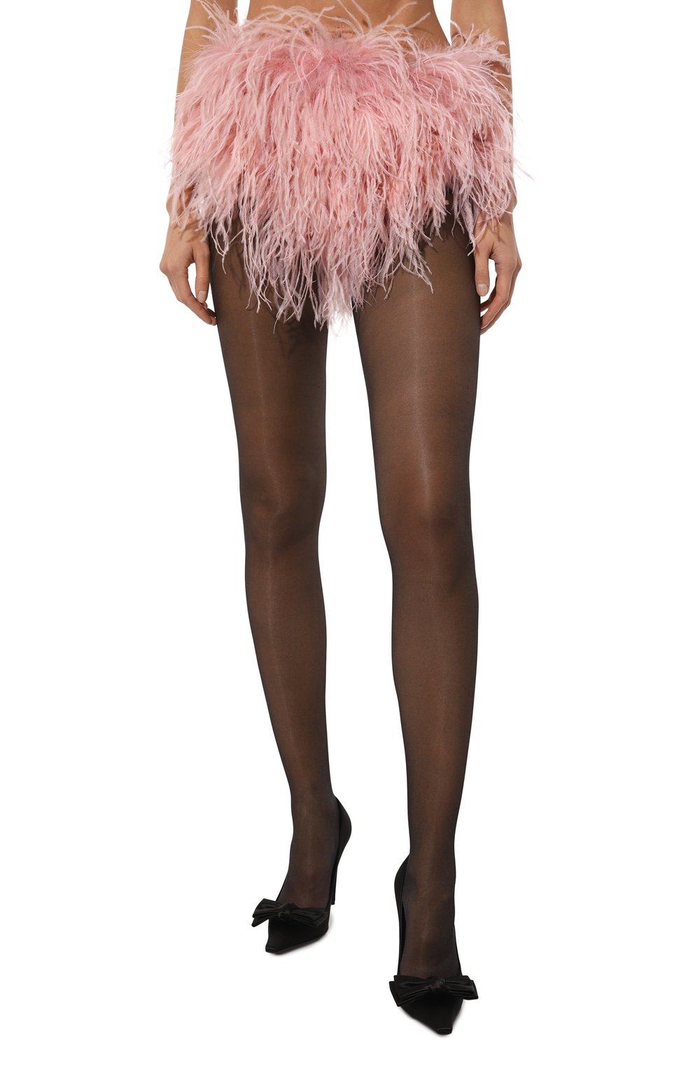 Юбка с отделкой перьями THE NEW ARRIVALS ILKYAZ OZEL, арт. W24_NA03700050583, фото 3