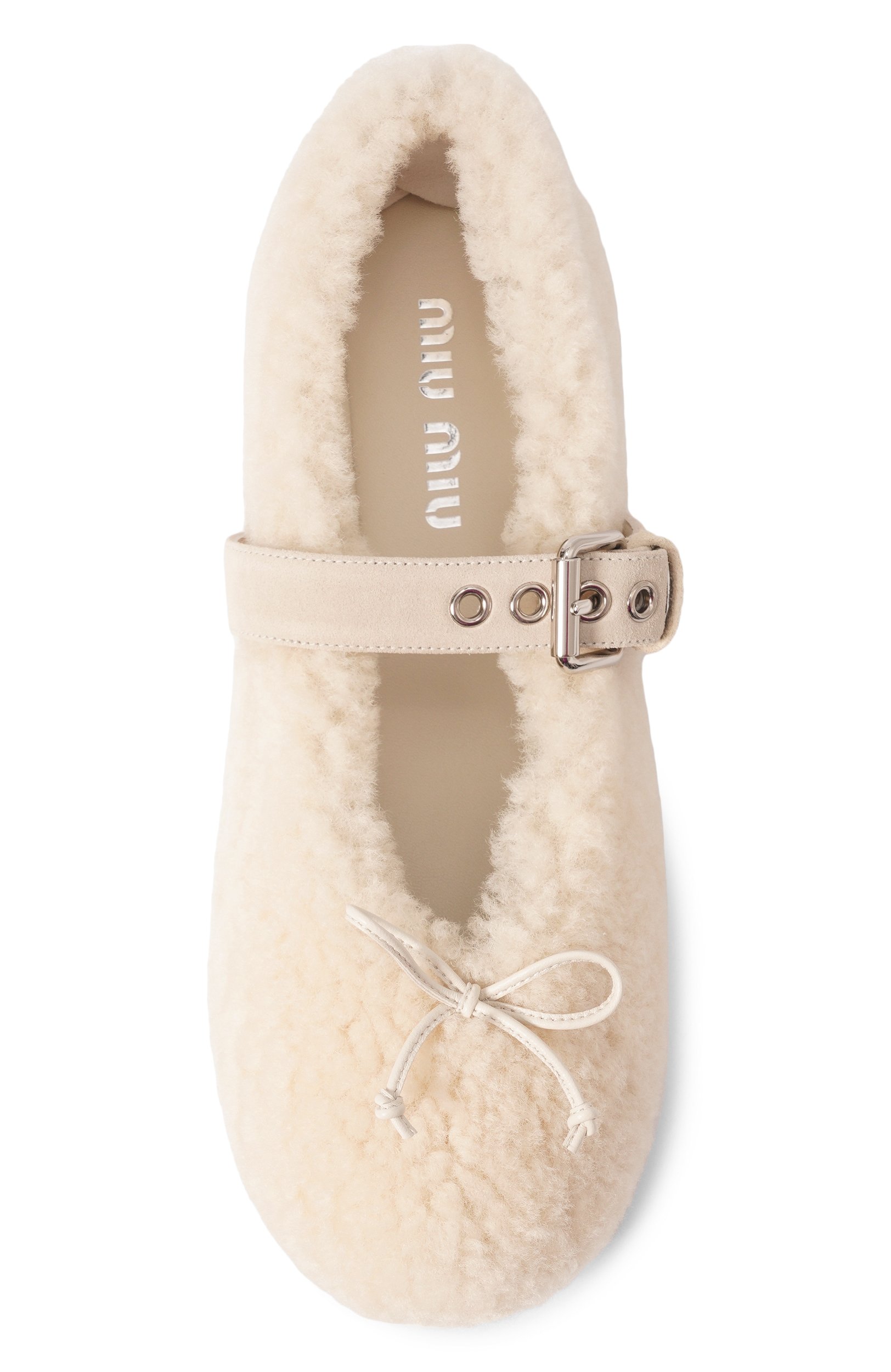 Балетки из овчины MIU MIU, арт. 5F272E/173, фото 6