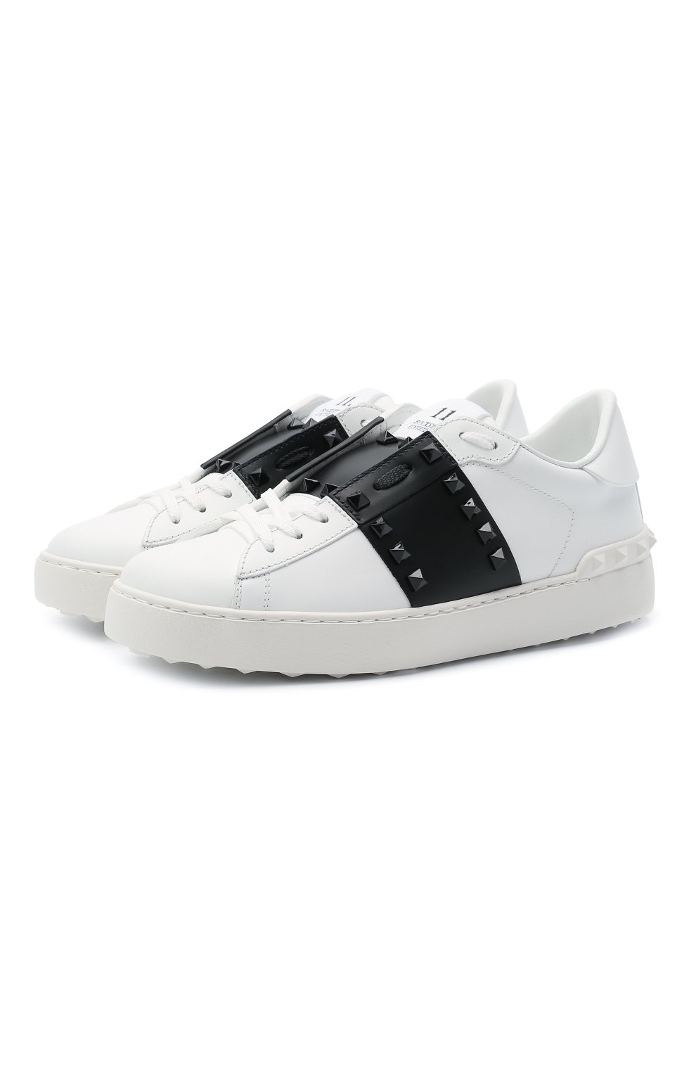 Кожаные кеды rockstud untitled VALENTINO, арт. VW0S0A01/LTU, фото 1