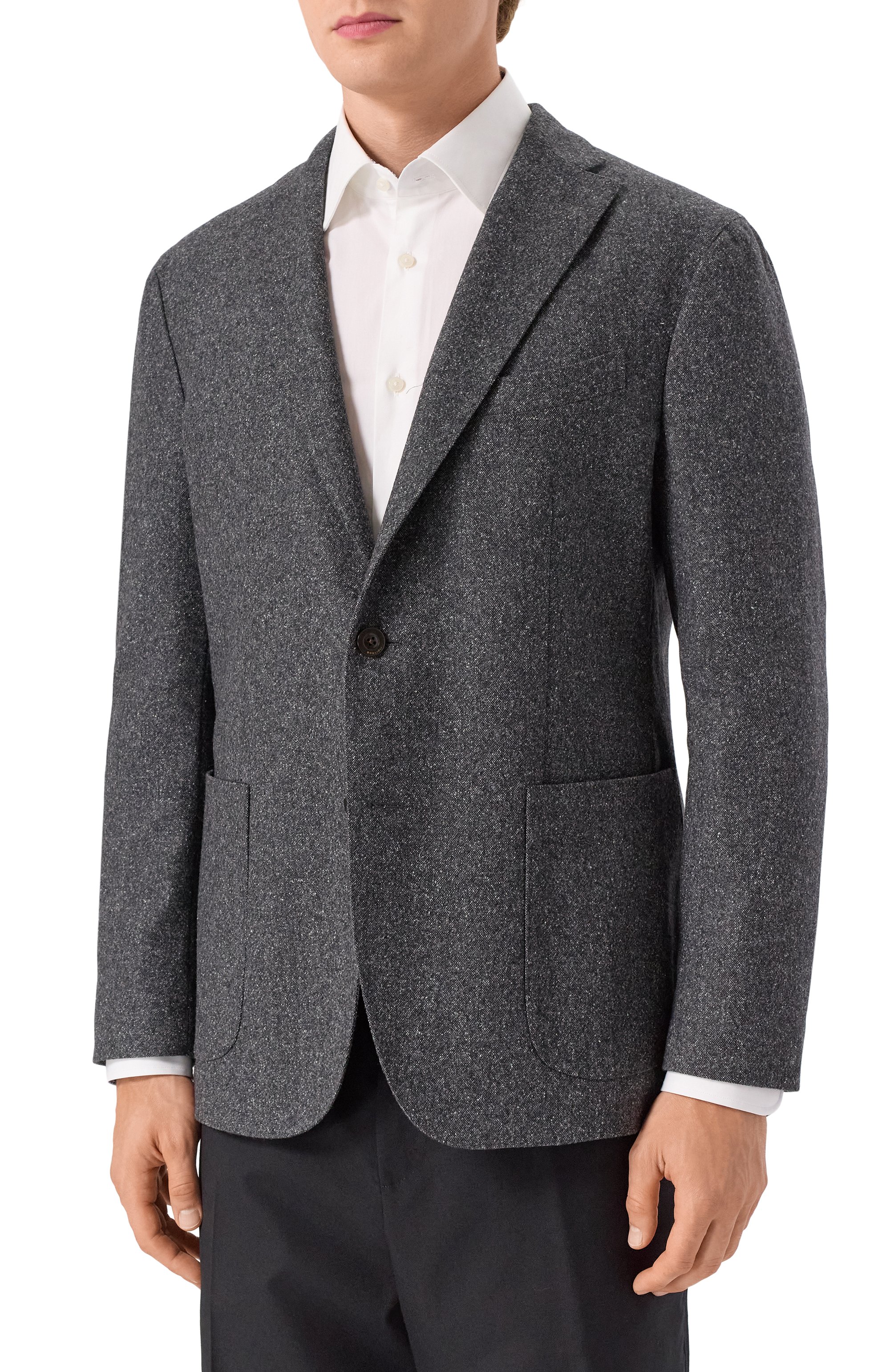 Пиджак из шерсти и шелка BOGLIOLI, арт. N1302E/FB4106, фото 4