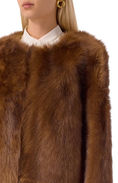 Дубленка из овчины ZIMMERMANN коричневого цвета по цене 454500 руб., арт. 6091JF251, фото 5 Дубленка из овчины ZIMMERMANN, арт. 6091JF251, фото 5