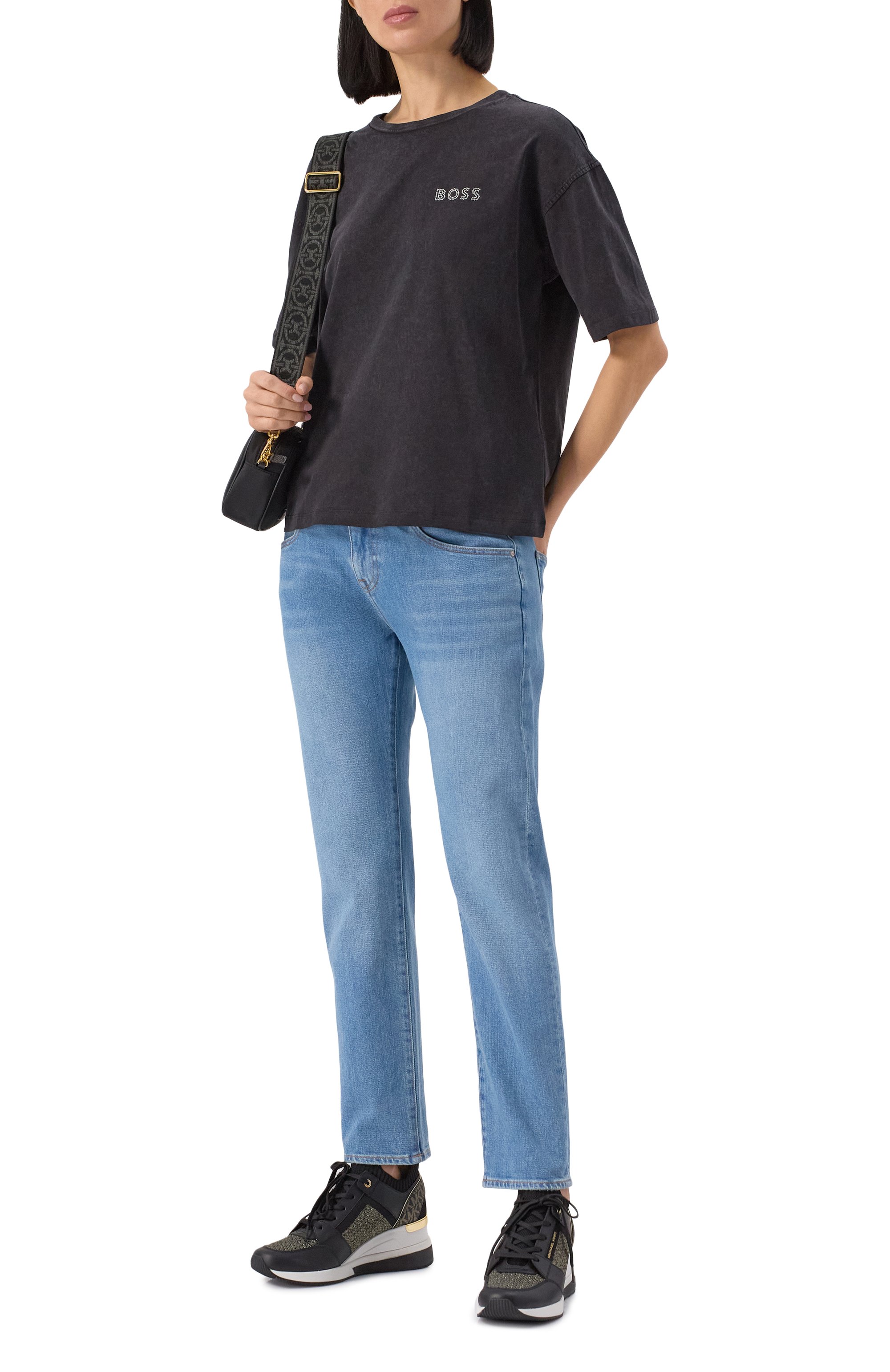 Комбинированные кроссовки no copy MICHAEL MICHAEL KORS, арт. 43H3GEFS6D, фото 2