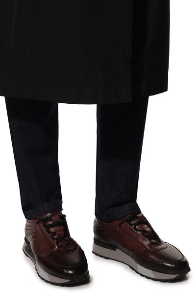 Кожаные кроссовки SANTONI, арт. MSAM21413GGNRBDNB44, фото 3