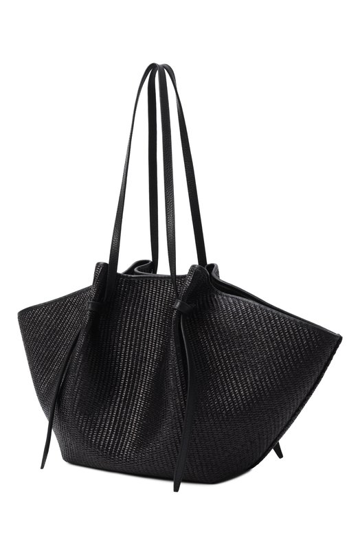 Сумка-тоут Mochi large Yuzefi LARGE M0CHI/W0VEN RAFFIA Чёрный  LARGE M0CHI/W0VEN RAFFIA Фото 4