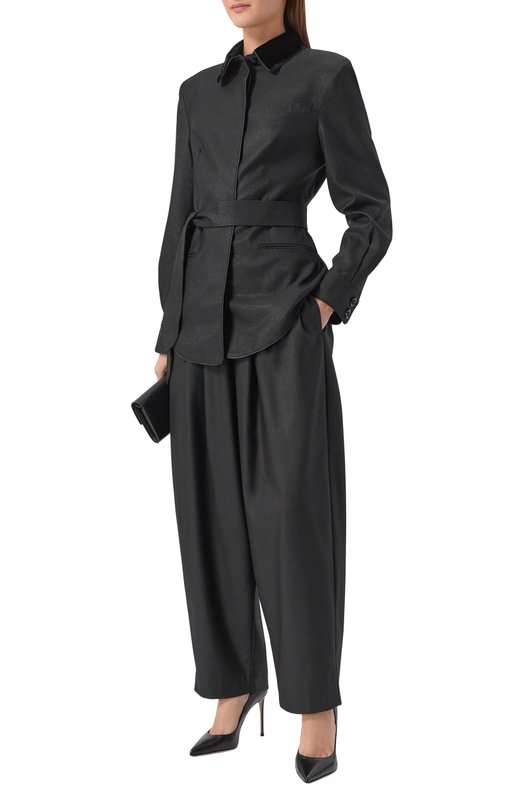 Шерстяной жакет Akhmadullina 1226.2JT117/W713 Чёрный  1226.2JT117/W713 Фото 2