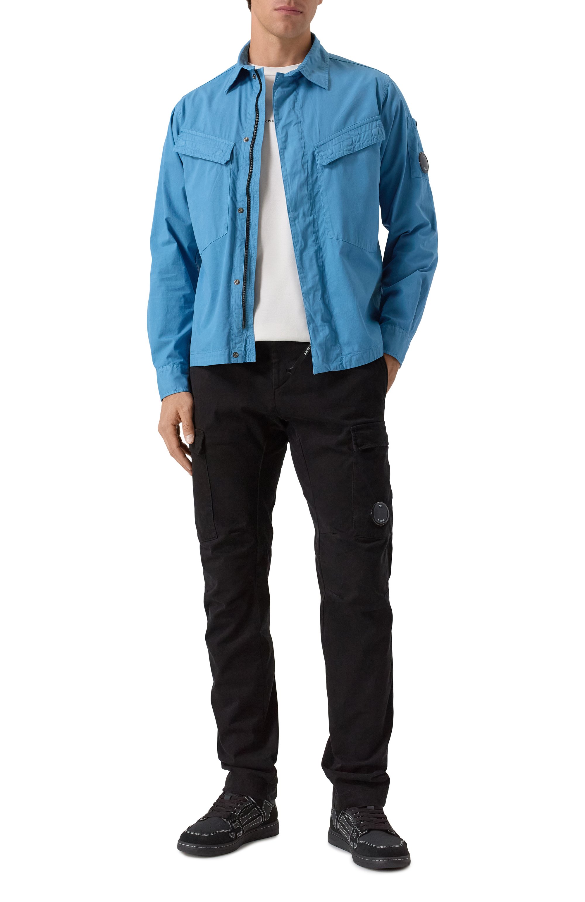 Хлопковая футболка C.P. COMPANY, арт. 19CMTS161A006374G, фото 2