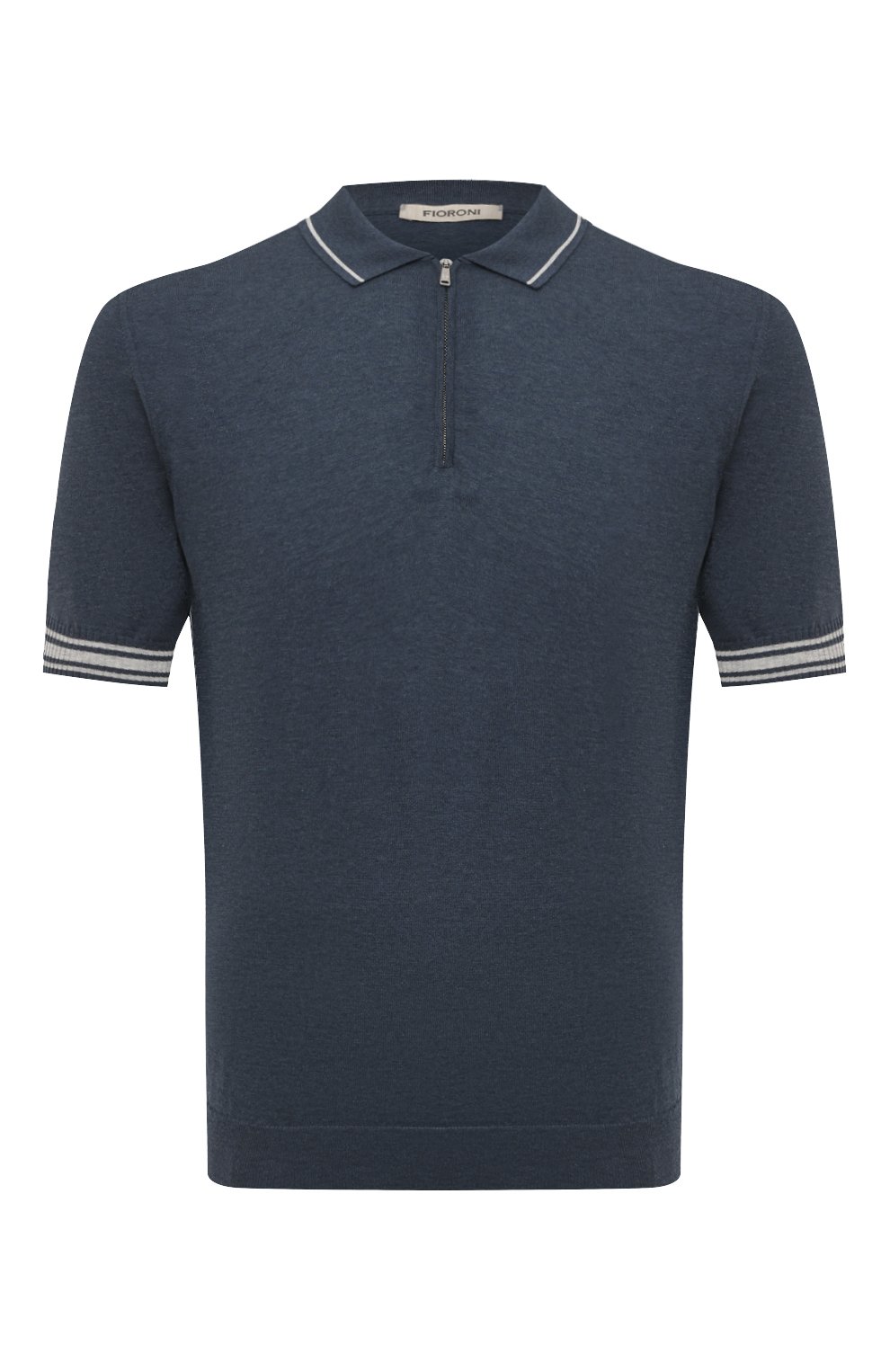Хлопковое поло FIORONI синего цвета по цене 49700 руб., арт. MK24242C2, фото 1 Хлопковое поло FIORONI, арт. MK24242C2, фото 1