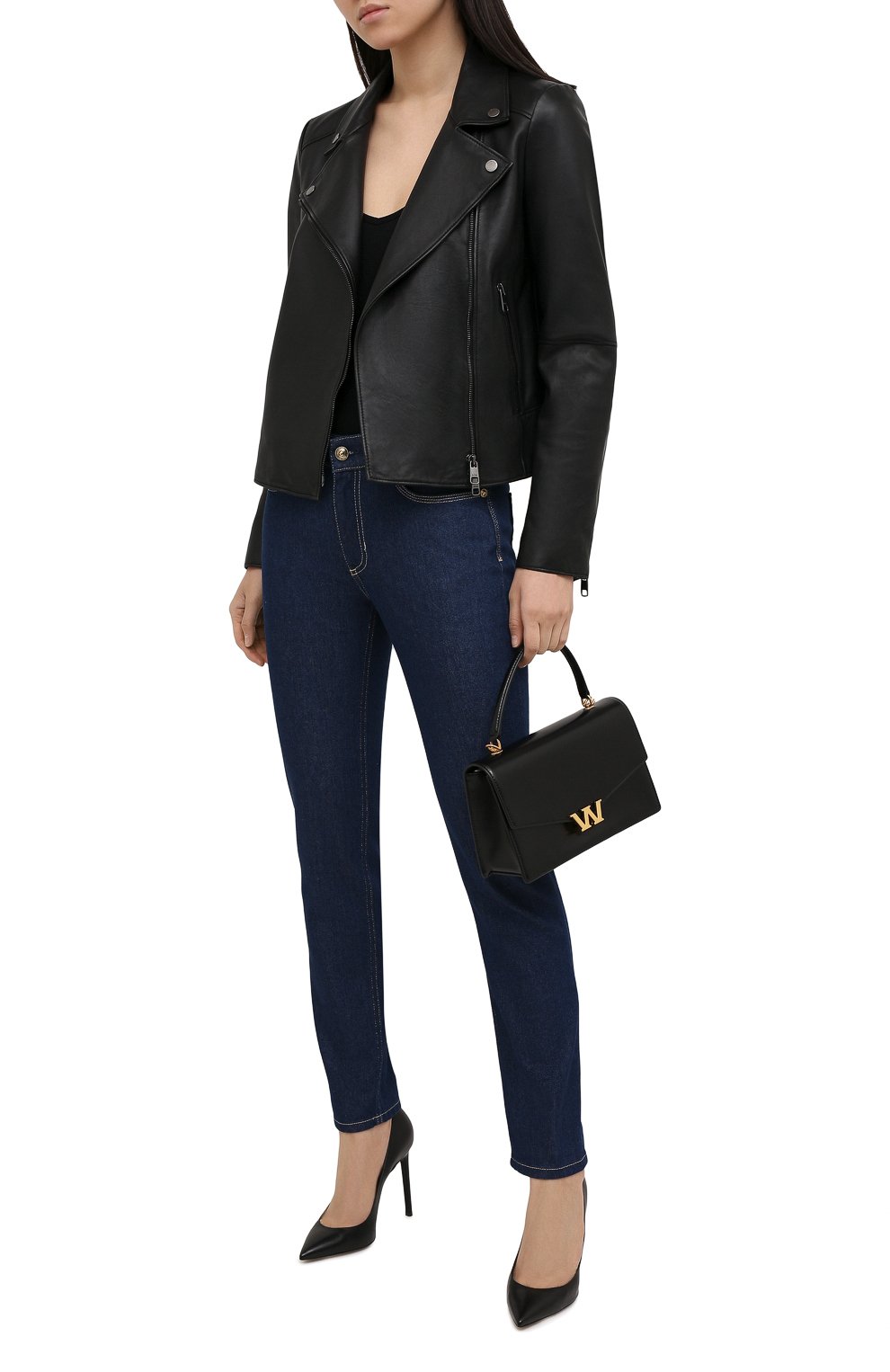 Джинсы VERSACE JEANS COUTURE темно-синего цвета по цене 32350 руб., арт. A1HWA0SI-WDP501 C SLIM IC0N/AQ954, фото 2 Джинсы VERSACE JEANS COUTURE, арт. A1HWA0SI-WDP501 C SLIM IC0N/AQ954, фото 2