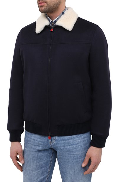 Кашемировый бомбер с подкладкой из овчины KITON, арт. UW0910MV03T83, фото 3