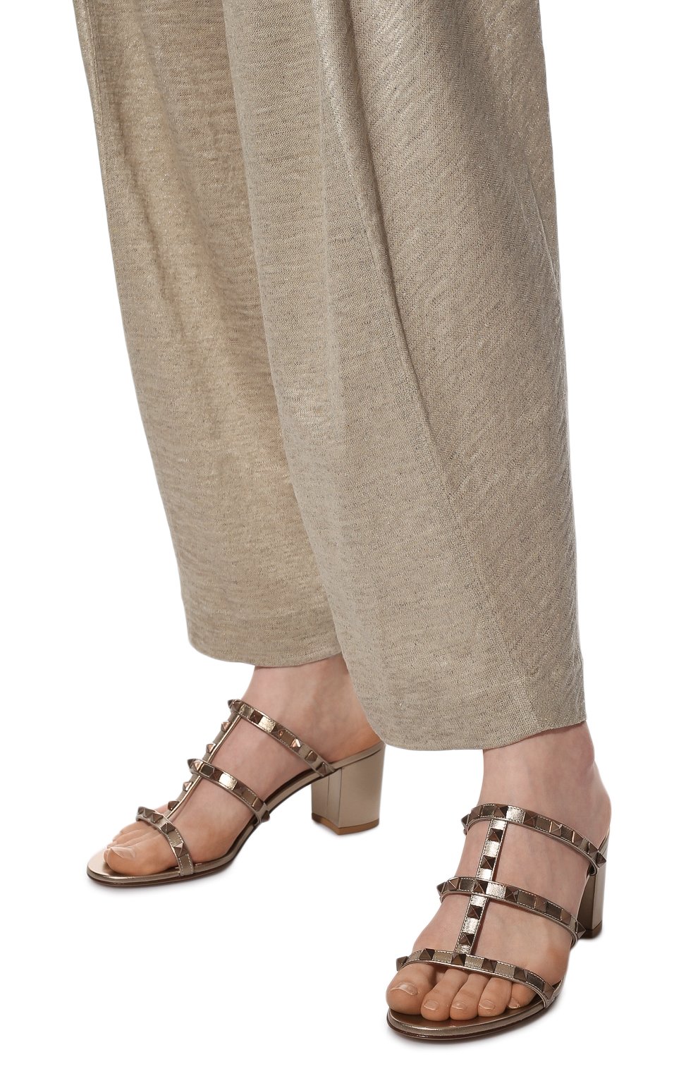 Кожаные мюли rockstud VALENTINO, арт. XW2S0C47/JXH, фото 3