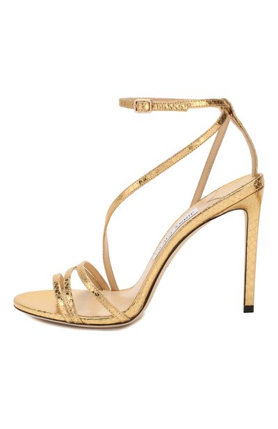 Кожаные босоножки tesca 100 JIMMY CHOO, арт. TESCA 100/WKE, фото 3