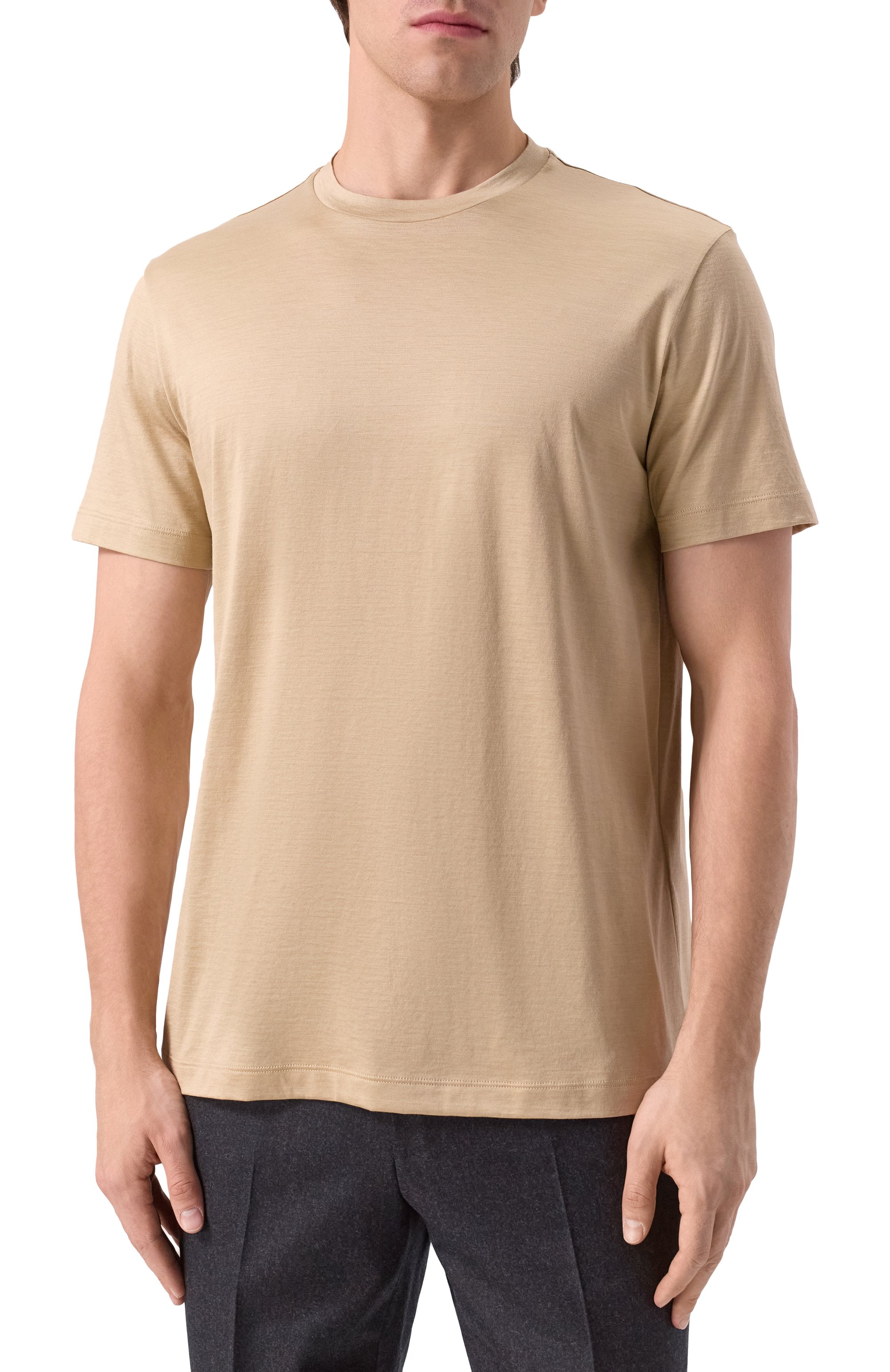 Футболка из шелка и хлопка GIORGIO ARMANI, арт. 3KSM77/SJZHZ, фото 3