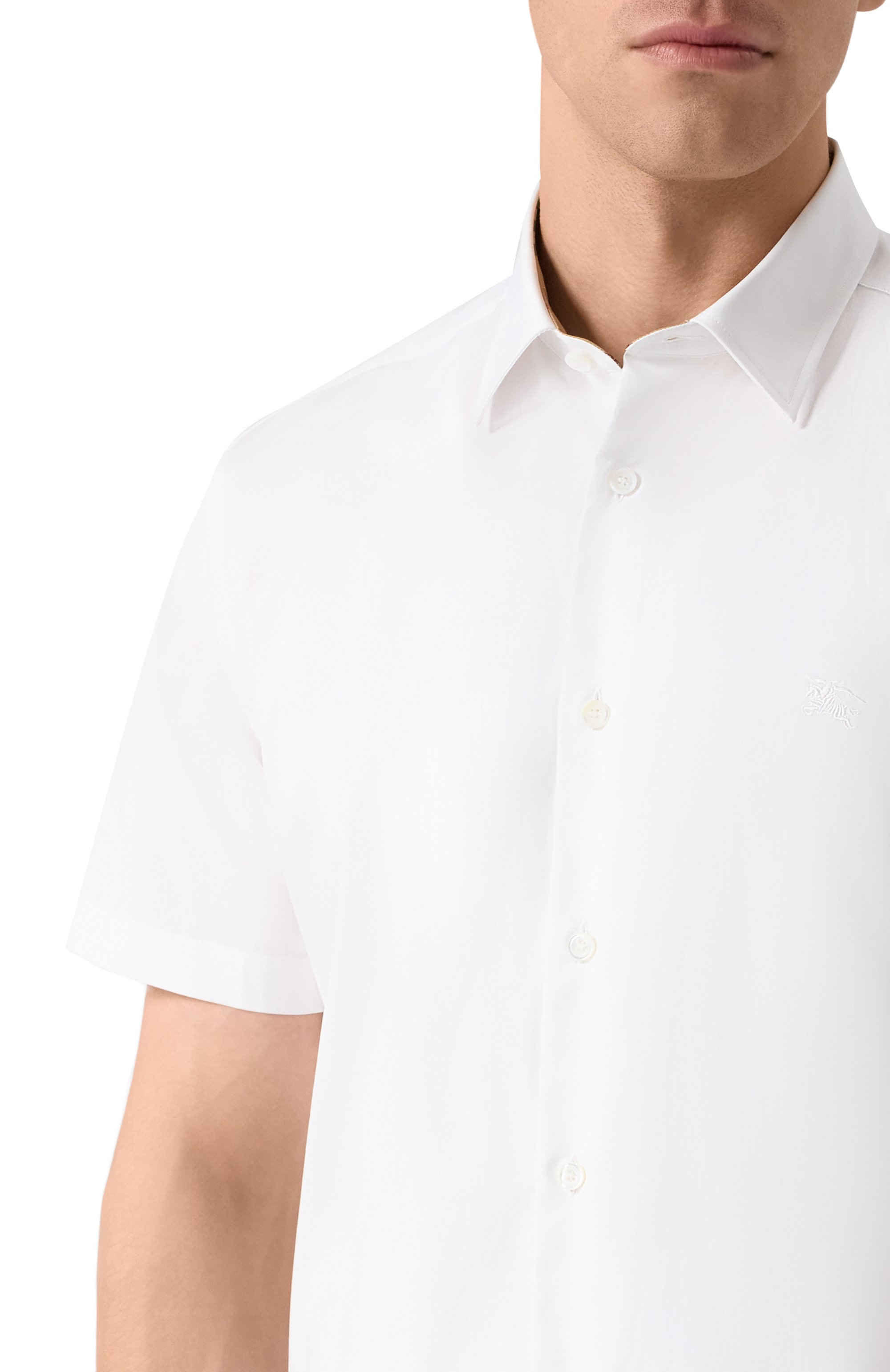 Хлопковая рубашка BURBERRY, арт. 8079594, фото 5