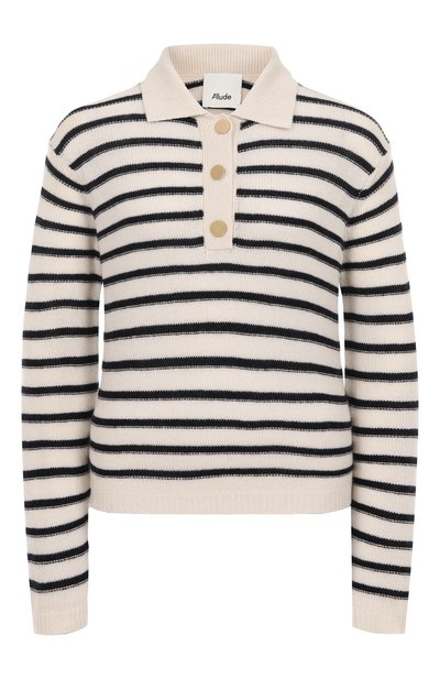 Женский поло из шерсти и кашемира ALLUDE, арт. 255/17022