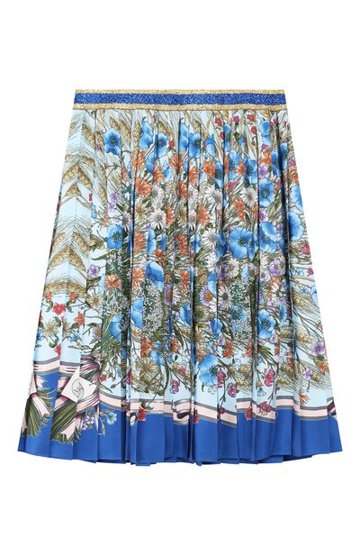 Плиссированная юбка из шелка GUCCI, арт. 554401/ZAAVV, фото 2