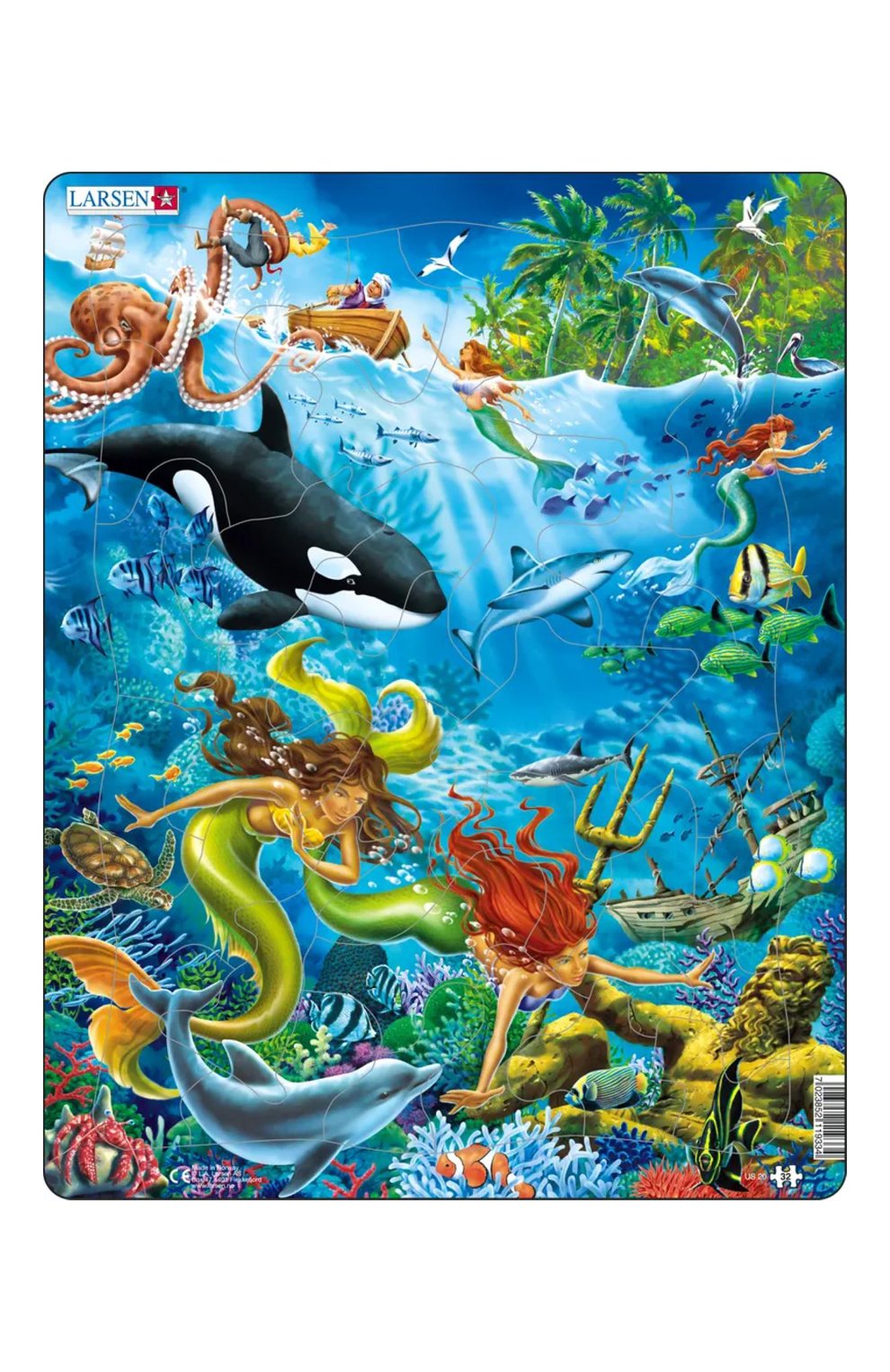 Пазл русалки LARSEN, арт. US20, фото 1