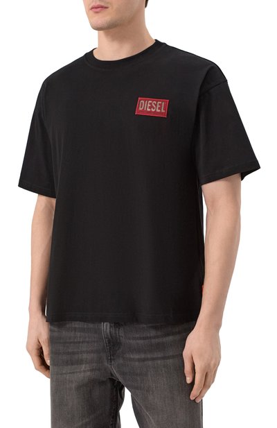 Хлопковая футболка DIESEL, арт. A18028/0PLAT, фото 3