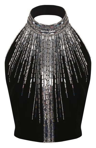 Женский топ из вискозы BALMAIN, арт. TF00120/P040