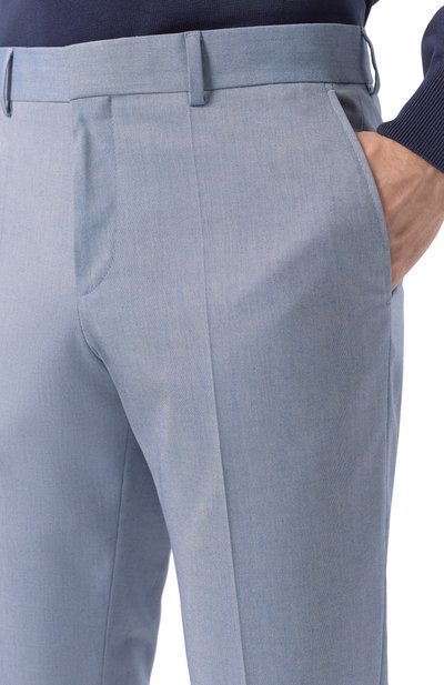 Брюки из хлопка и вискозы BOSS, арт. 50540837, фото 5