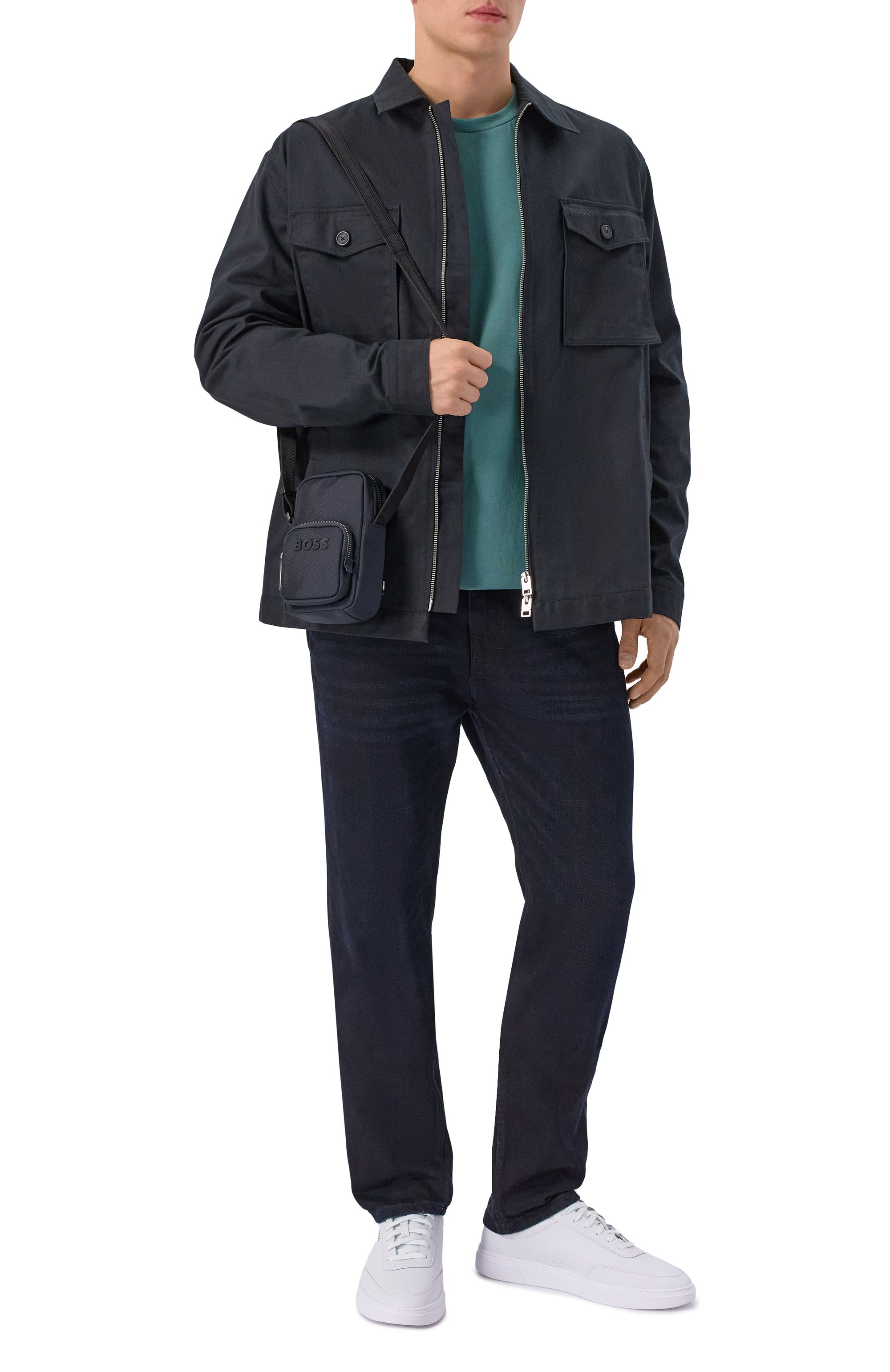 Сумка catch 3.0 mini BOSS темно-синего цвета по цене 13600 руб., арт. 50552566, фото 7 Сумка catch 3.0 mini BOSS, арт. 50552566, фото 7