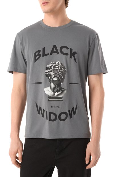 Хлопковая футболка HUGO, арт. 50530684, фото 3