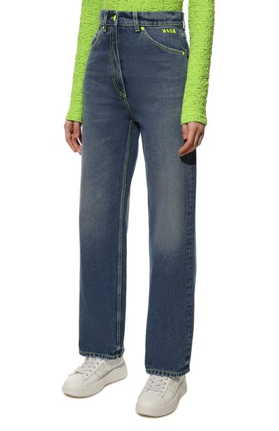 Джинсы MSGM синего цвета по цене 33300 руб., арт. 3241MDP54L 227276, фото 3 Джинсы MSGM, арт. 3241MDP54L 227276, фото 3