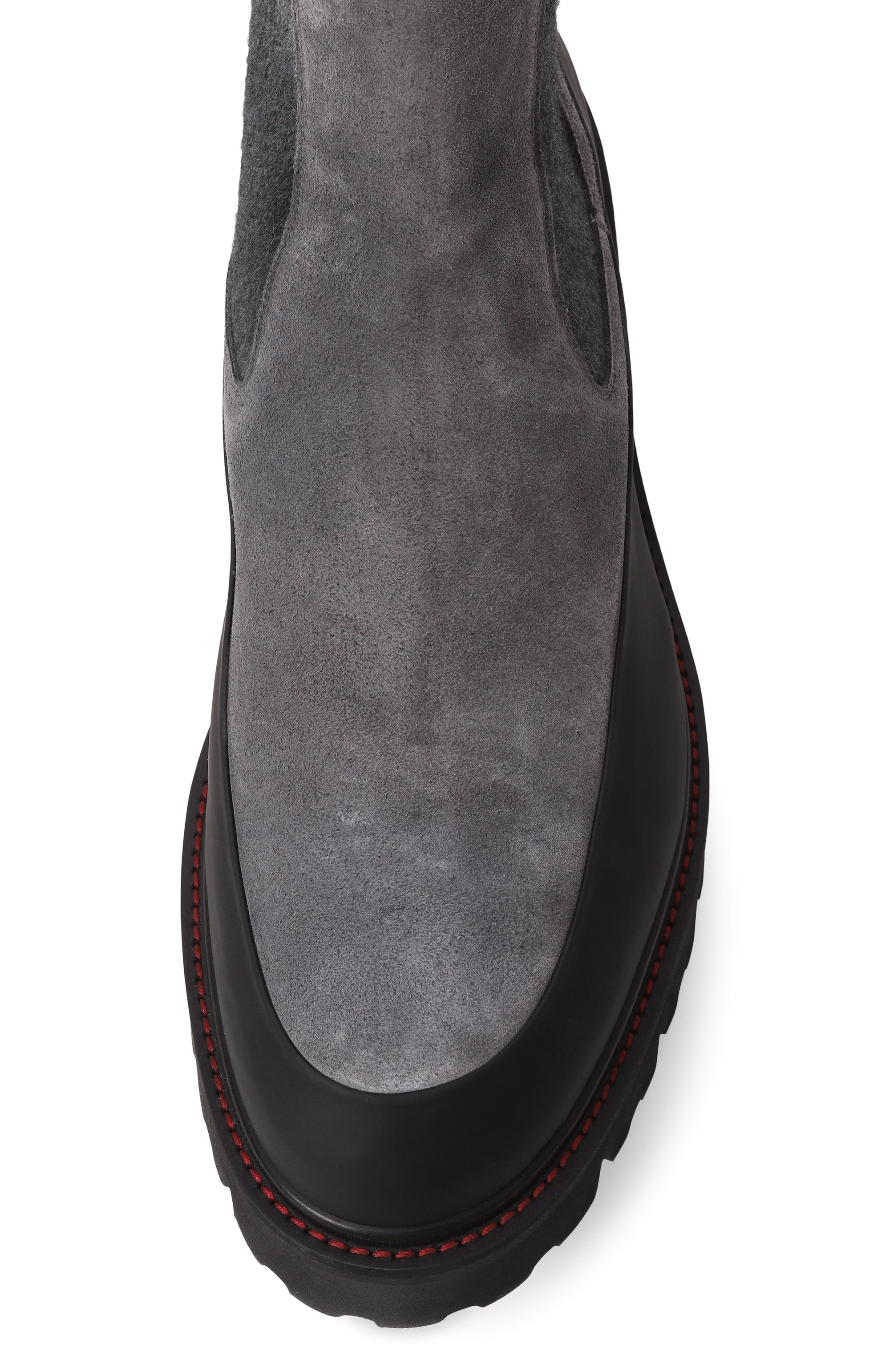 Замшевые челси KITON серого цвета по цене 145000 руб., арт. USSA195N0112503, фото 6 Замшевые челси KITON, арт. USSA195N0112503, фото 6