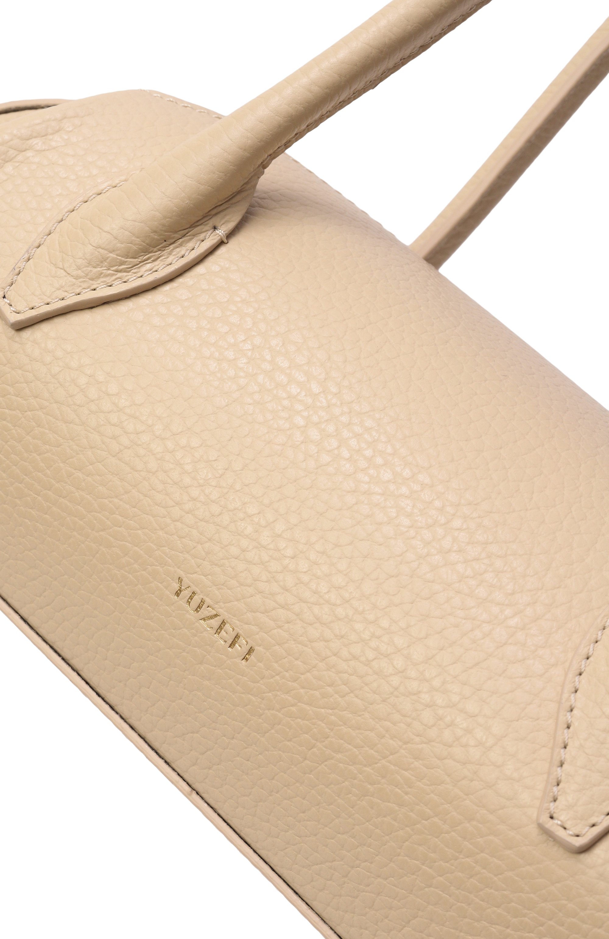 Сумка oyster mini YUZEFI кремового цвета по цене 59950 руб., арт. 0YSTER SH0ULDER BAG MINI/PEBBLE GRAIN LEATHER, фото 6 Сумка oyster mini YUZEFI, арт. 0YSTER SH0ULDER BAG MINI/PEBBLE GRAIN LEATHER, фото 6