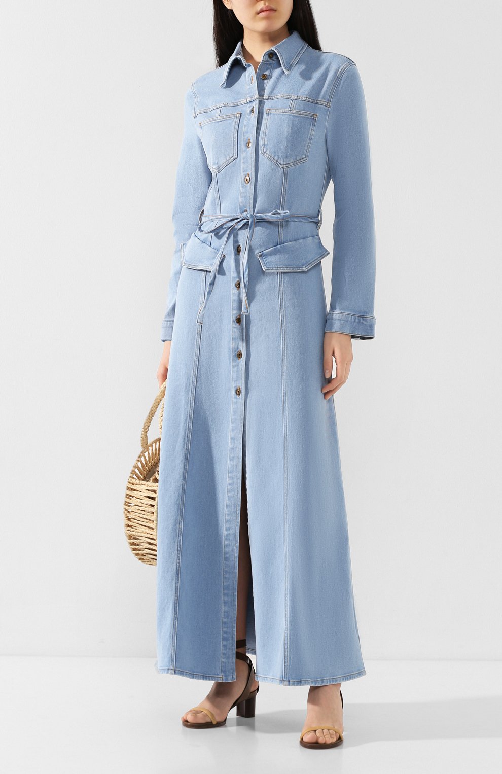 Джинсовое платье NANUSHKA, арт. JIAYE_LIGHT BLUE_STRETCH DENIM, фото 2