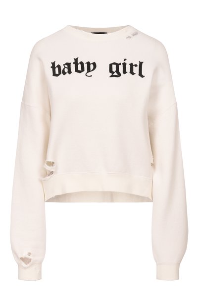 Женский свитшот из хлопка и лиоцелла  R13, арт. R13WK094-K135B