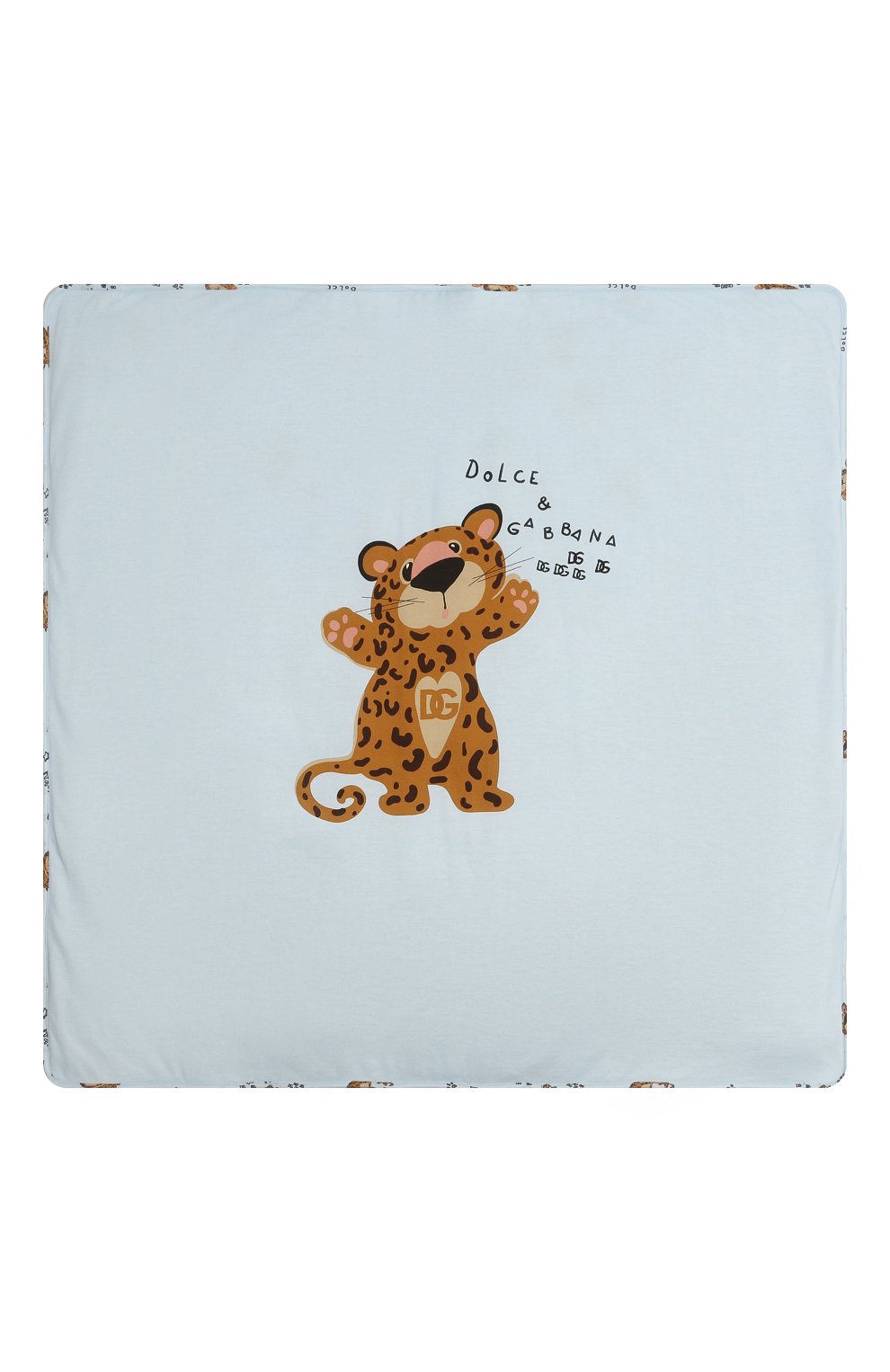 Хлопковое одеяло DOLCE & GABBANA голубого цвета по цене 37150 руб., арт. LNJA88/G7G0H, фото 3 Хлопковое одеяло DOLCE & GABBANA, арт. LNJA88/G7G0H, фото 3