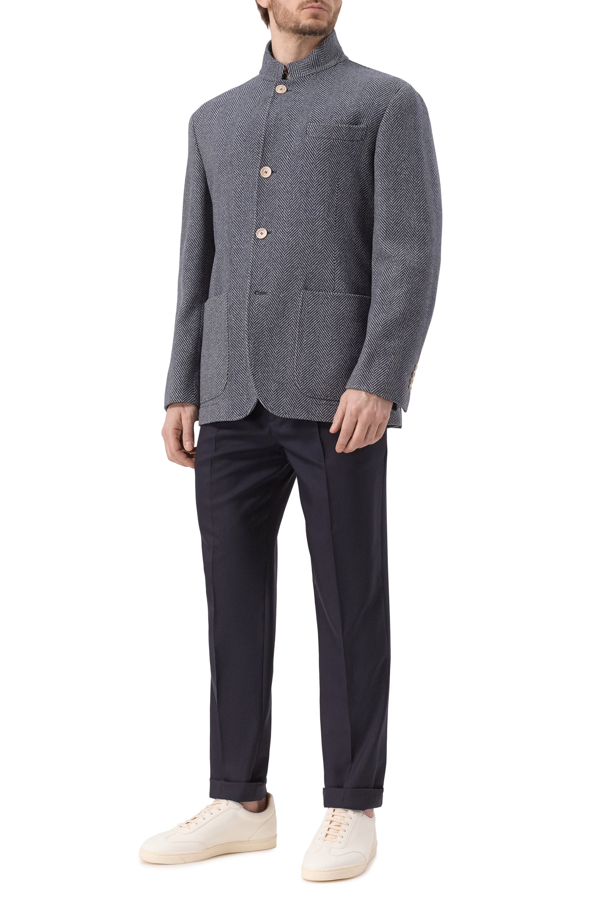 Шерстяные брюки BRUNELLO CUCINELLI, арт. MB407E1450, фото 2